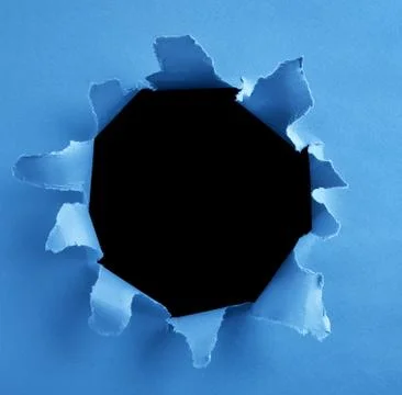 Hole on paper Stock Photos