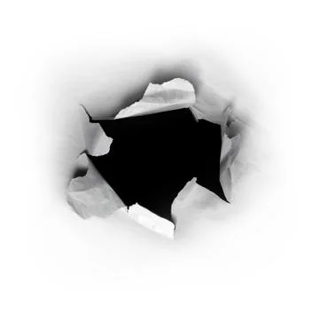 Hole in paper Stock Photos