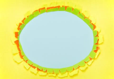 Hole in paper Stockfoto's