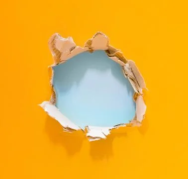 Hole in the paper Stock Photos