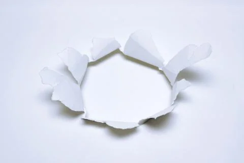 Hole on paper texture background Stock Photos