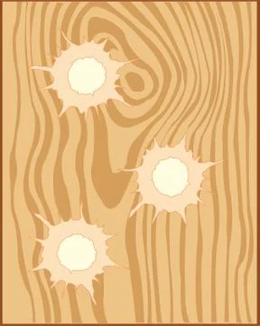 Hole from pool in board Stock Illustration