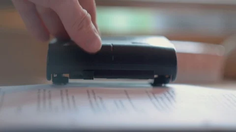 Hole puncher Stock Footage 94629652