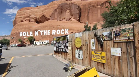 Hole In the Rock Stock Footage 30370720