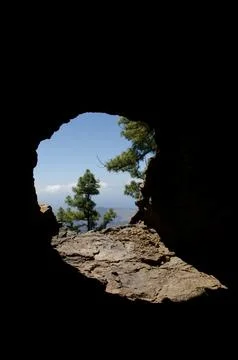 Hole in the rock. Stock Photos
