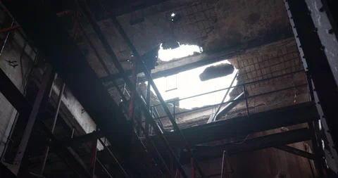 Hole in the roof Stock Footage 239385654