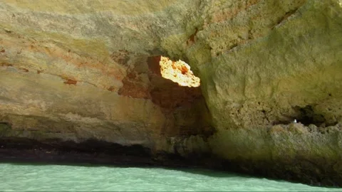 A hole on seawall Stock Footage 156014164