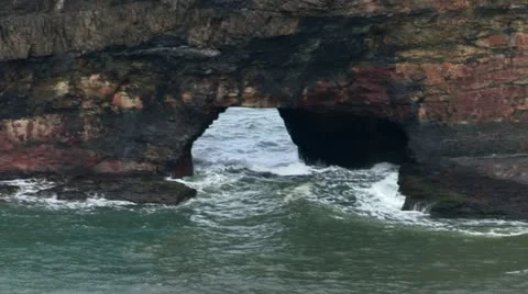 Hole in the Wall Close Up Stock Footage 21225251