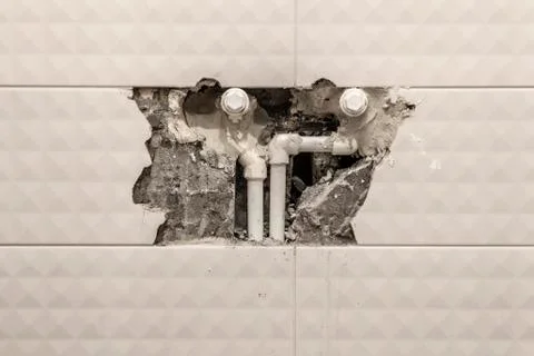 Hole in the wall Stock Photos