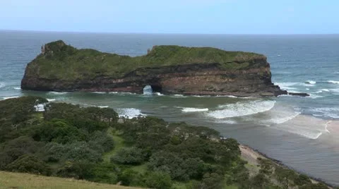Hole in the Wall in the Transkei Stock Footage 21225537