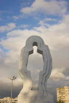 Holed sculpture Stock Photos