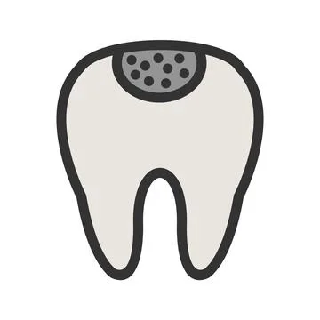  Holed Tooth Foto stock