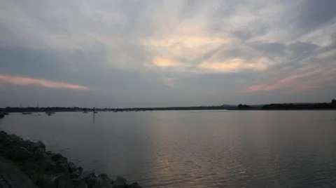 Holes Bay Twilight Stock Footage 12605397