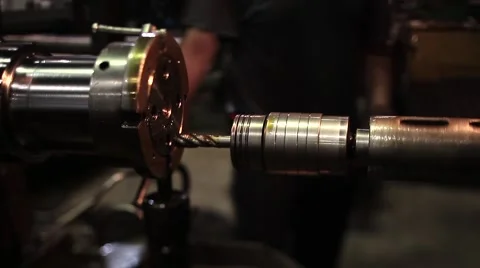 Holes tapping process Video stock 62759635