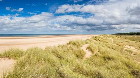 Holham beach panorama Stock Photos