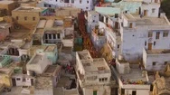 Holi Color Festival In India, Aerial 4K Drone Footage New Stock Footage
