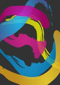 Holi colored abstract background Stock Illustration