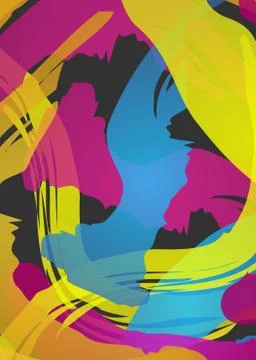 Holi colored abstract background Stock Illustration
