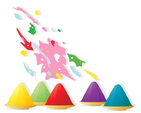 Holi colors Stock Illustration