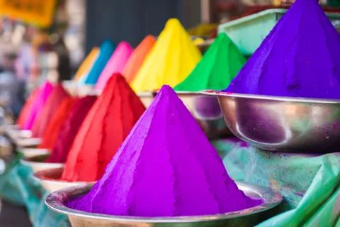 Holi Colors Stock Photos