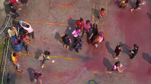 Holi Dance Stock Footage 172293808