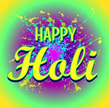 Holi happy Stock Illustration