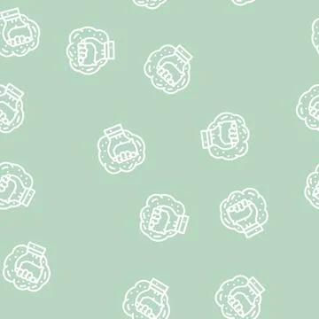 Holi holiday line vector seamless pattern Stockillustratie