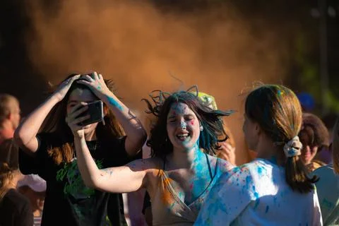 Holi holiday Foto stock
