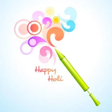Holi pichkari Stock Illustration