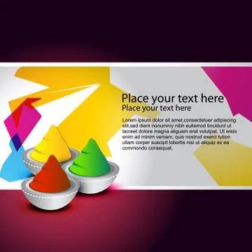 Holi vector Stock Illustration