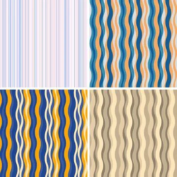 Holiday abstract background with lively linear elements, joyful flow, celebra Stock Illustration