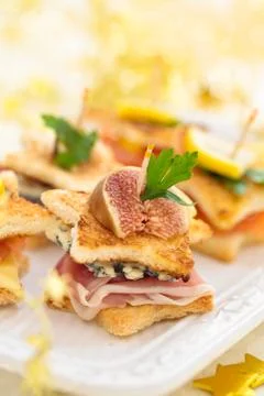 Holiday appetizers. Stock Photos