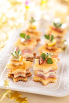 Holiday Appetizers. Stock Photos