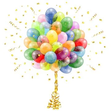 Holiday Background with Balloons Stock-Illustration