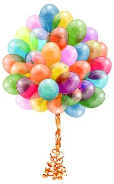 Holiday Background with Balloons Иллюстрация