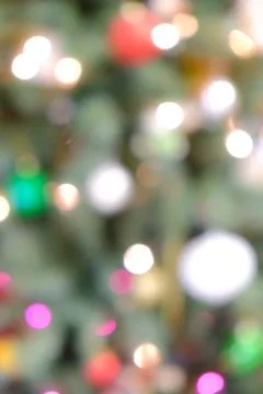 Holiday background with blurred lights Stock Photos