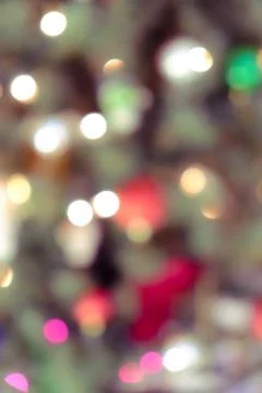 Holiday background with blurred lights Stock Photos