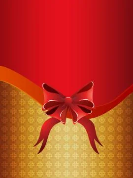 Holiday background with bow Stock Illustration