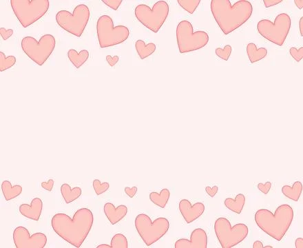 Holiday background with hearts Stock Illustration