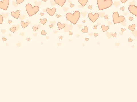 Holiday background with hearts Stock Illustration