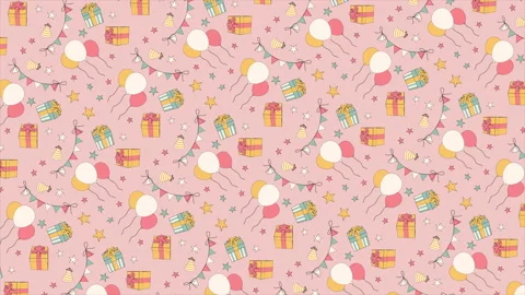 Holiday background pattern on a seamless loop Stock Footage 229249435