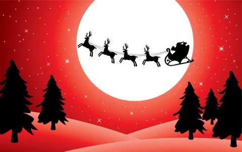 Holiday background with santa Stock Illustration