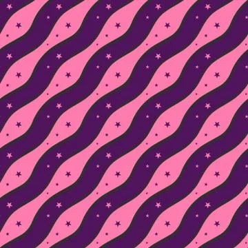 Holiday background, seamless pattern with stars. Vector illustration Stock Illustration