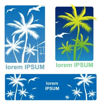 Holiday background set Stock-Illustration