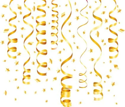 Holiday Background with Streamer Stock Illustration