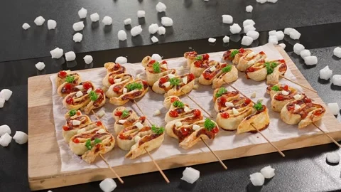 Holiday baking snack in the shape of a Christmas tree Stock Footage 257811181