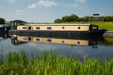 The holiday barge Stock Photos