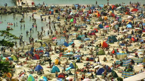 Holiday on the beach Stock Footage 498254