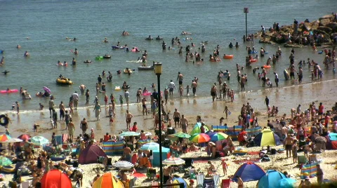 Holiday on the beach Stock Footage 498851