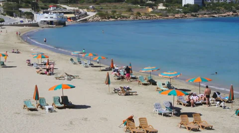 Holiday on beach Stock Footage 37302329